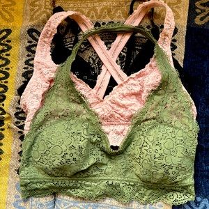 Bundle DEAL! 3 bralettes size Large